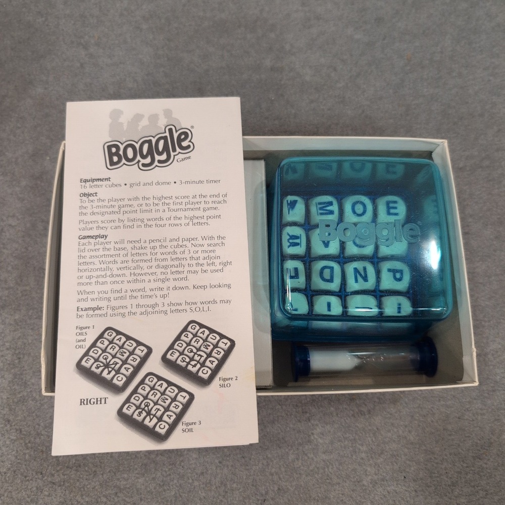 Boggle Game 25th Anniversary‎ Edition Parker Brothers Word Search 1998 00384 - Picture 2 of 6